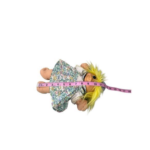 Vintage Lot Of 3 12" Russ Troll Plush Dolls Boys Girls Pajamas Dress Play - Picture 14 of 16